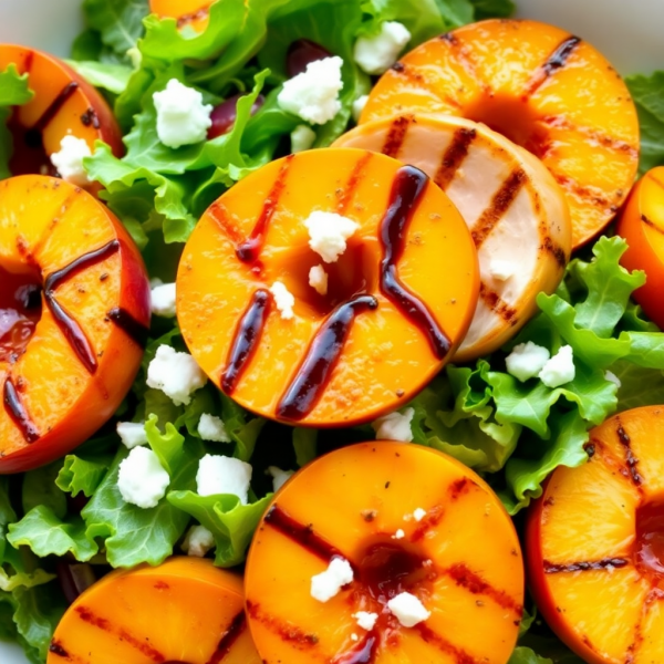 Grilled Peach Chicken Salad