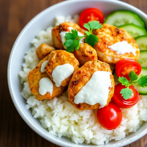 Spiced Yogurt Chicken Bowl