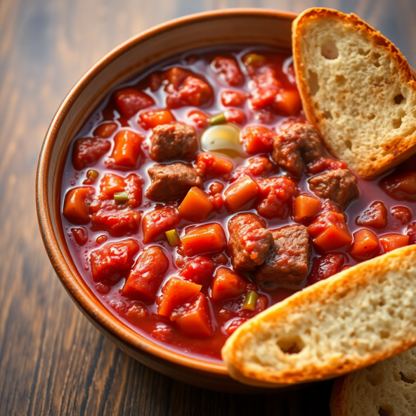 Hearty Beef Ragu with Rustic Bread