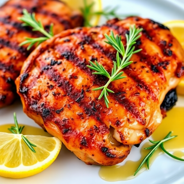 Charcoal Grilled Herb Chicken