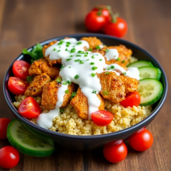 Spiced Yogurt Chicken Bowl