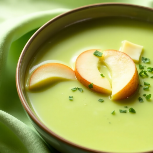 Creamy Belgian Apple Avocado Soup