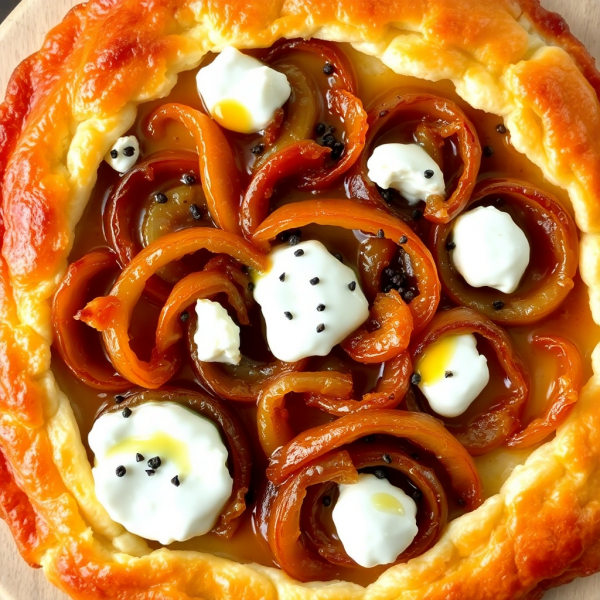 Caramelized Onion and Goat Cheese Tart