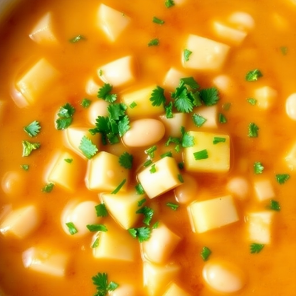 Spanish Apple and Bean Soup with Beer