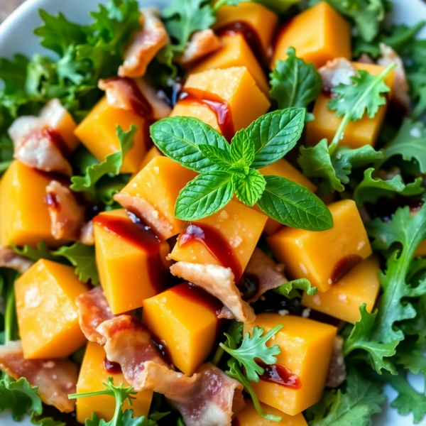 Cantaloupe and Prosciutto Salad