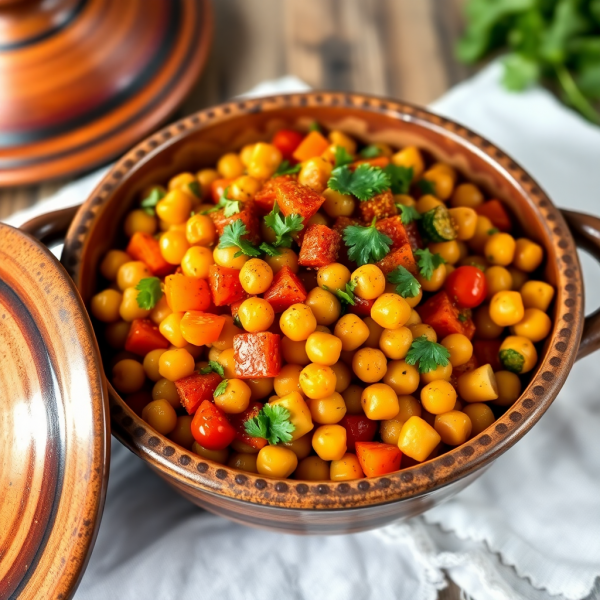 Moroccan Spiced Chickpea Tagine