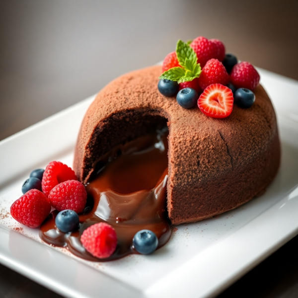 Chocolate Lava Cloud Cake