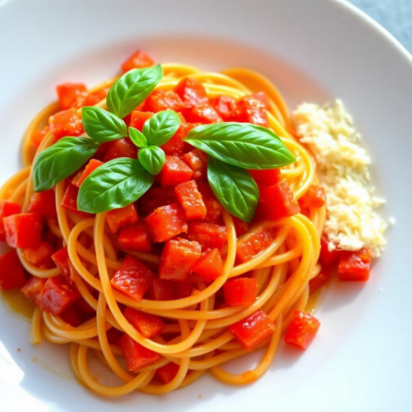 Spicy Tomato Basil Pasta