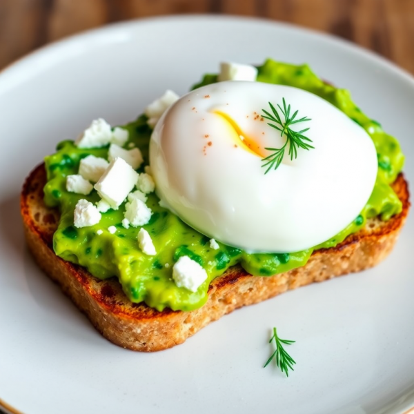 Greek Avocado Egg Toast