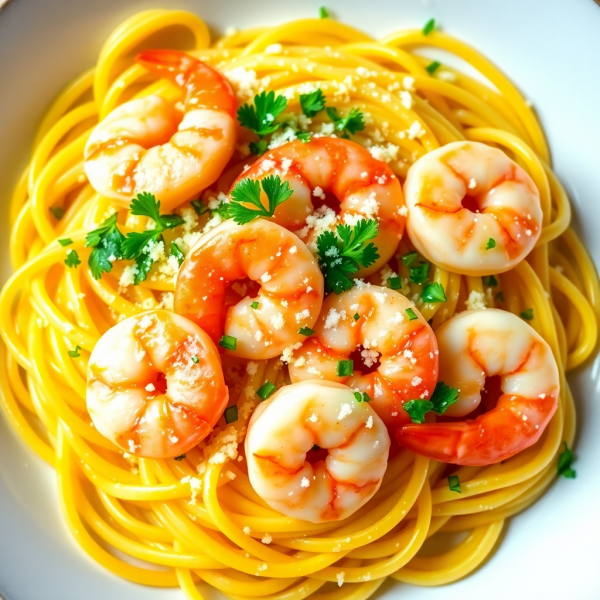 Garlic Butter Shrimp Pasta