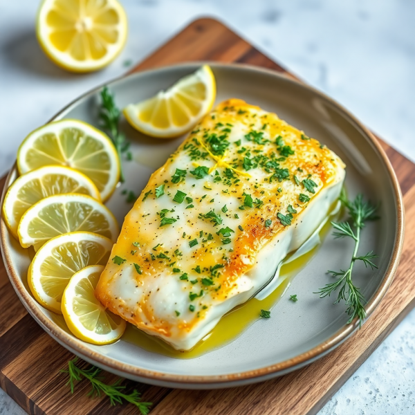 Lemon Herb Baked Cod