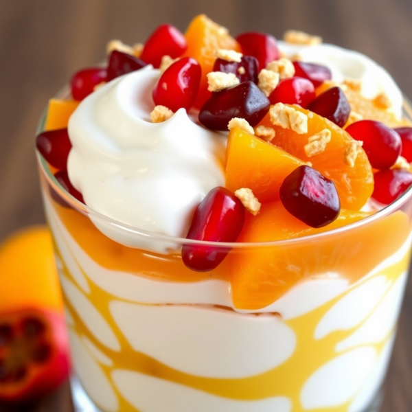 Winter Fruit Yogurt Parfait