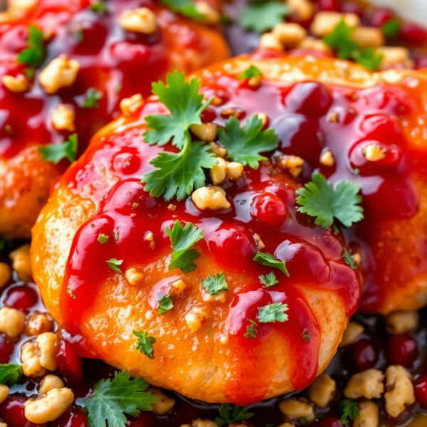 Persian Chicken with Pomegranate and Walnuts