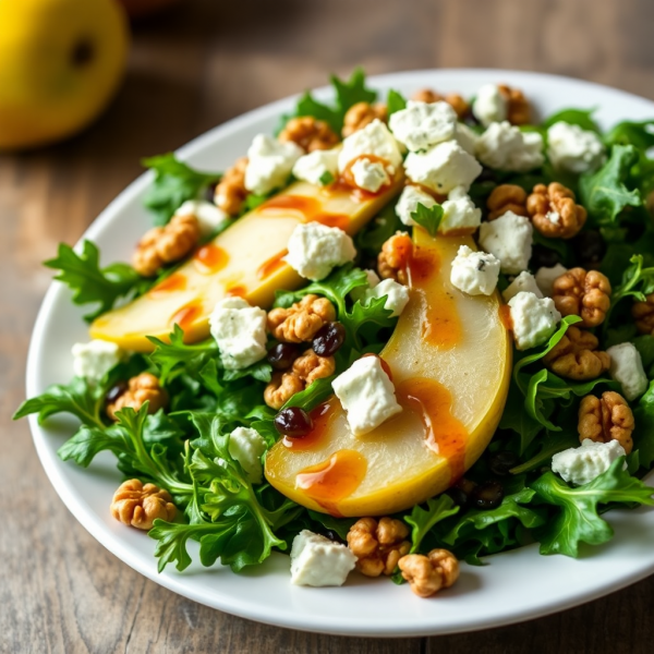 Savory Pear and Gorgonzola Salad