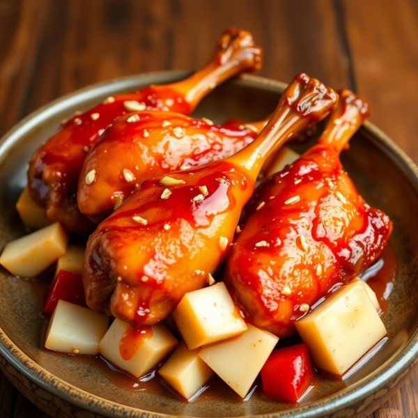 Slow Cooker Korean-Style Chicken Drumsticks