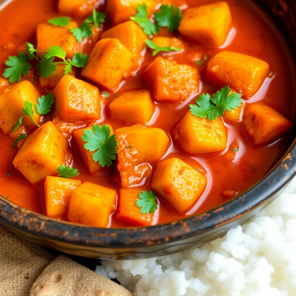 Spicy Tomato Potato Curry