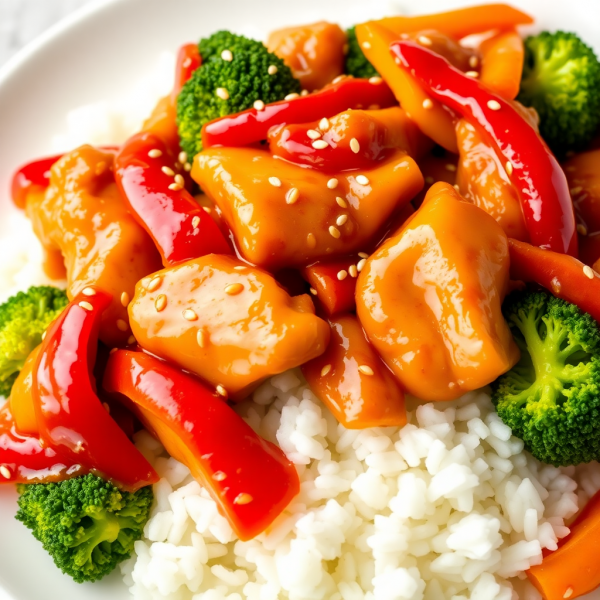 Tangy Ketchup Chicken Stir-Fry