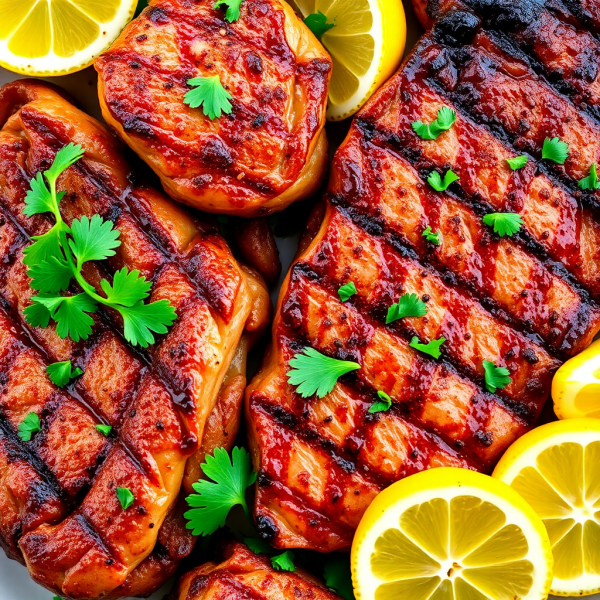 Grilled Steak and Chicken Platter