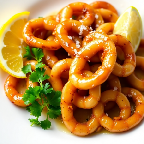 Garlic Butter Squid with Lemon