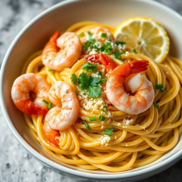 30-Minute Garlic Butter Shrimp Pasta