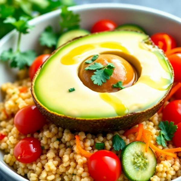 Creamy Avocado Quinoa Bowl