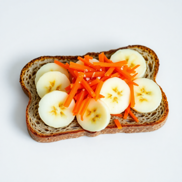 Savory Apple-Banana Carrot Toast