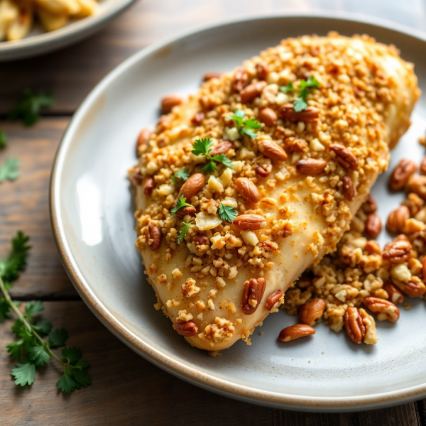 Savory Nut-Crusted Chicken