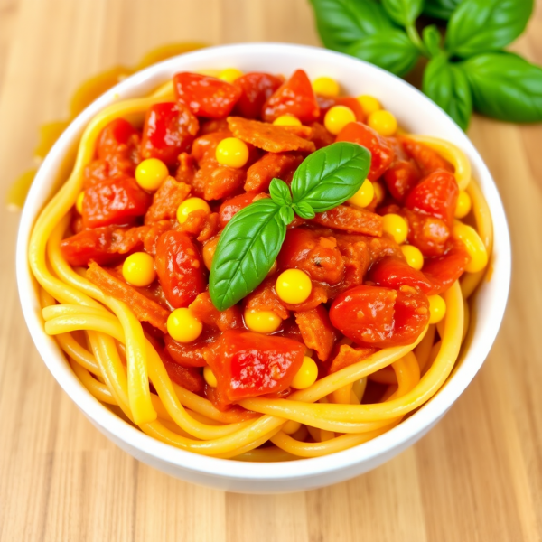 Tomato Corn Pasta Delight