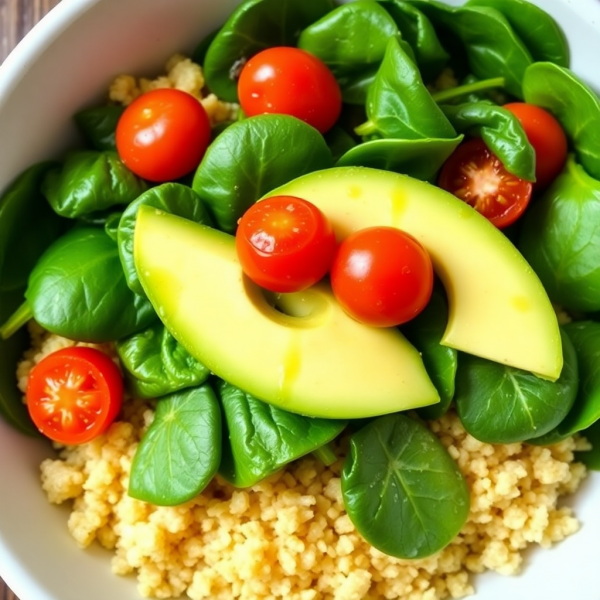 Quinoa and Spinach Power Bowl