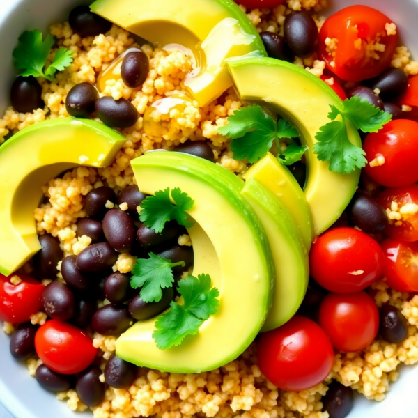 Spicy Bean and Quinoa Bowl