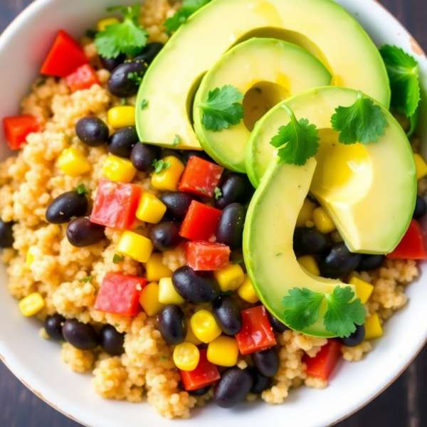 Spicy Quinoa & Black Bean Bowl