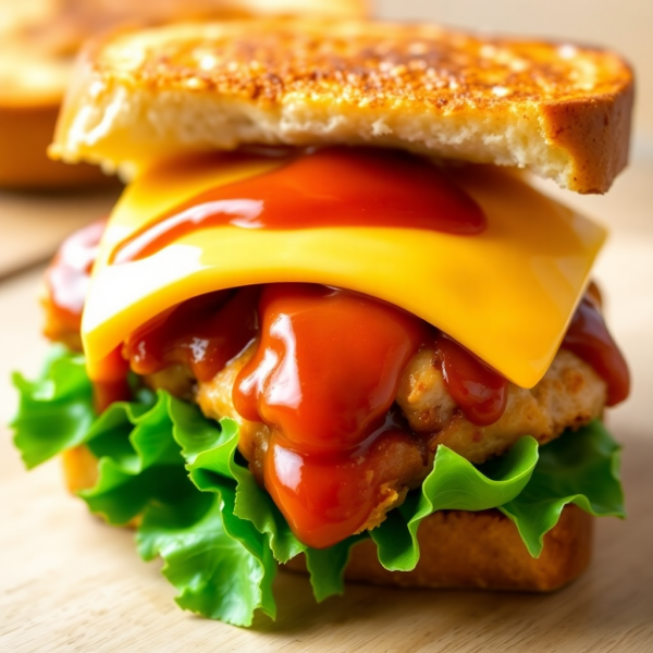 Honey BBQ Chicken Cheese Sandwich