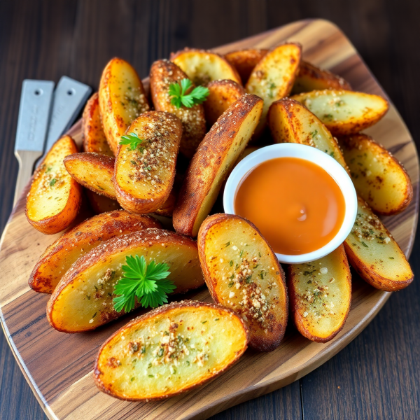 Herb-Crusted Potato Wedges