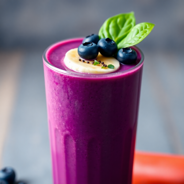 Cortisol-Balancing Blueberry Smoothie