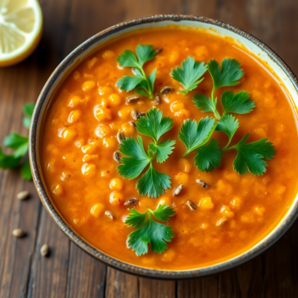 Spicy Lentil Soup (Dal Shorba)