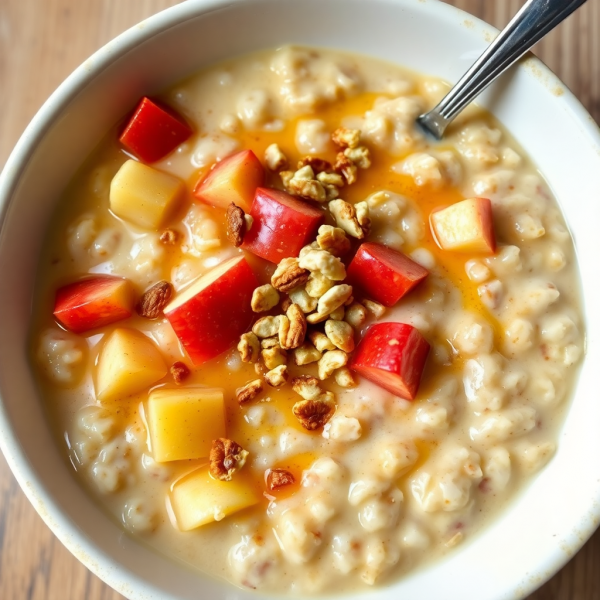 Russian Apple Oatmeal Porridge