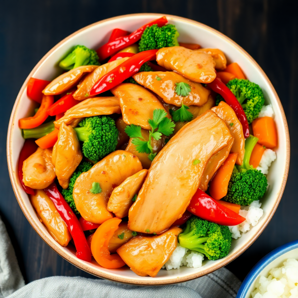 Ginger Garlic Chicken Stir-Fry