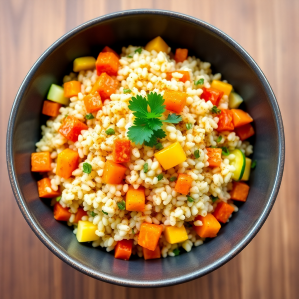 Moroccan Spiced Couscous with Vegetables