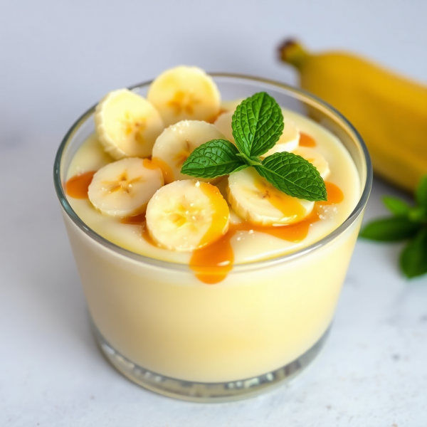 Creamy Banana Milk Pudding