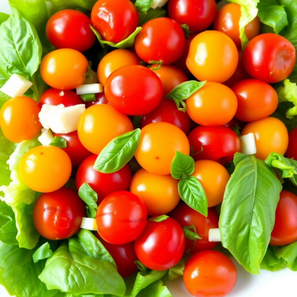 Basil Cherry Tomato Salad