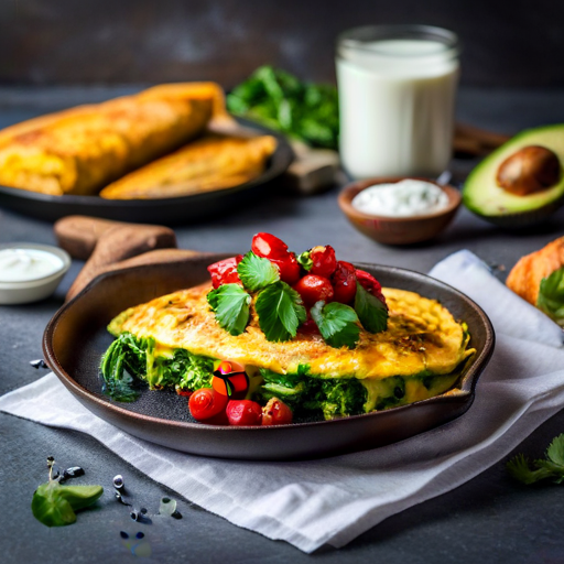 Avocado Cheese Omelet