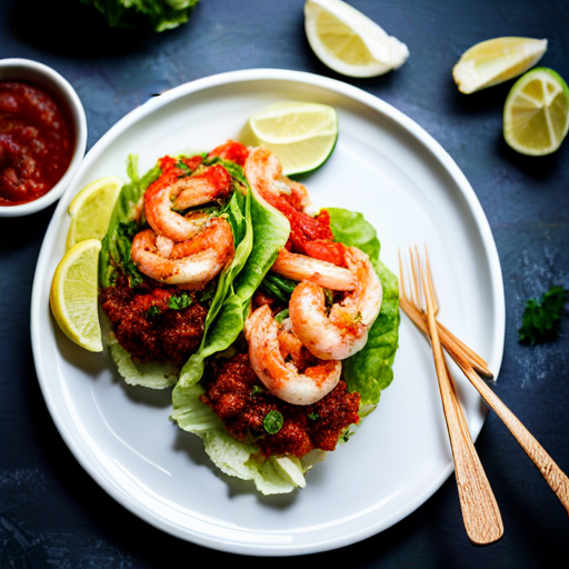 Spicy Shrimp Lettuce Wraps