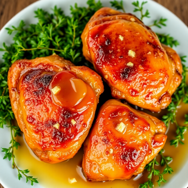 Honey Glazed Chicken Thighs