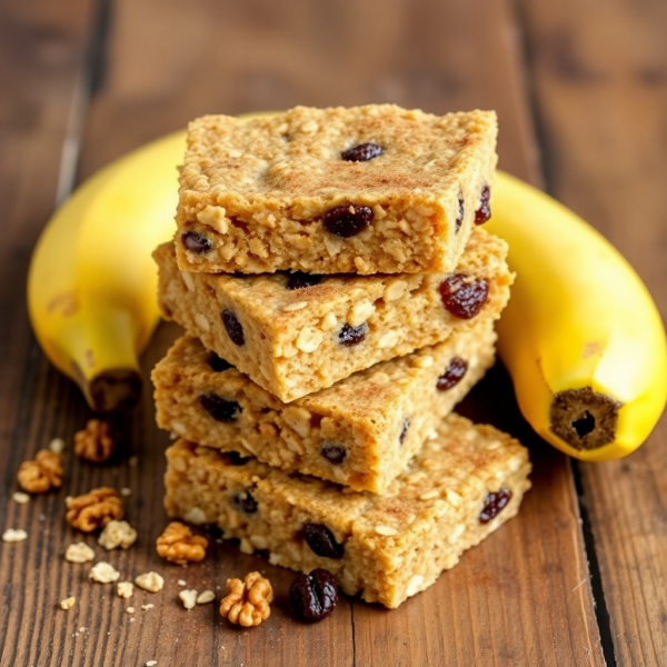 Banana Oatmeal Energy Bars