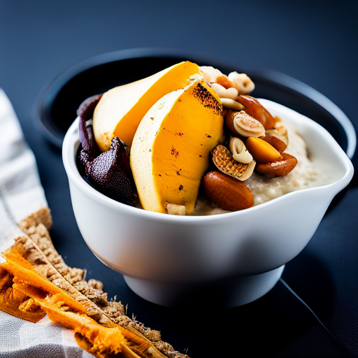 Bananas Coffee Mango Oatmeal Bowl