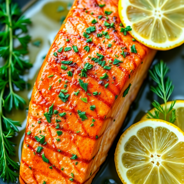 Lemon Herb Grilled Salmon