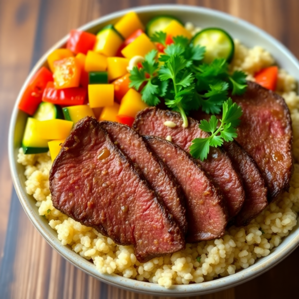 Savory Beef and Quinoa Bowl